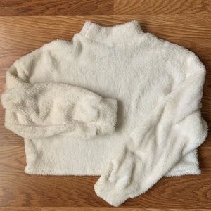 Fluffy White Long Sleeve